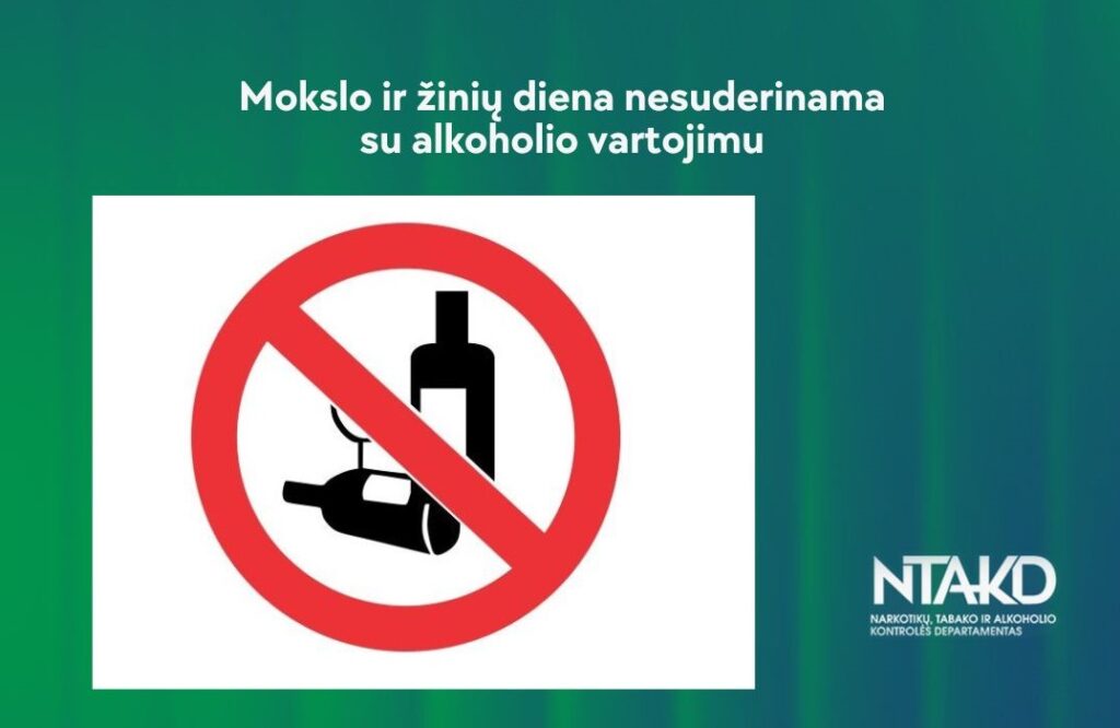 Mokslo ir žinių diena nesuderinama su alkoholio vartojimu – pristatome naujausio tyrimo duomenis