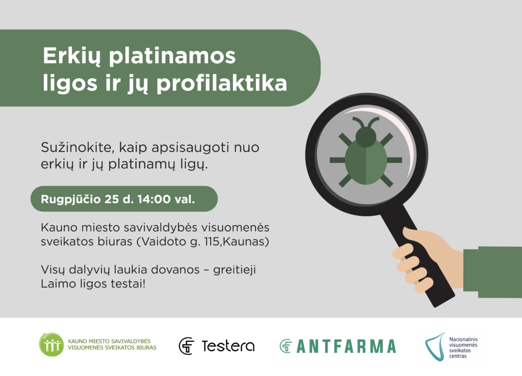 Erkių platinamos ligos ir jų profilaktika