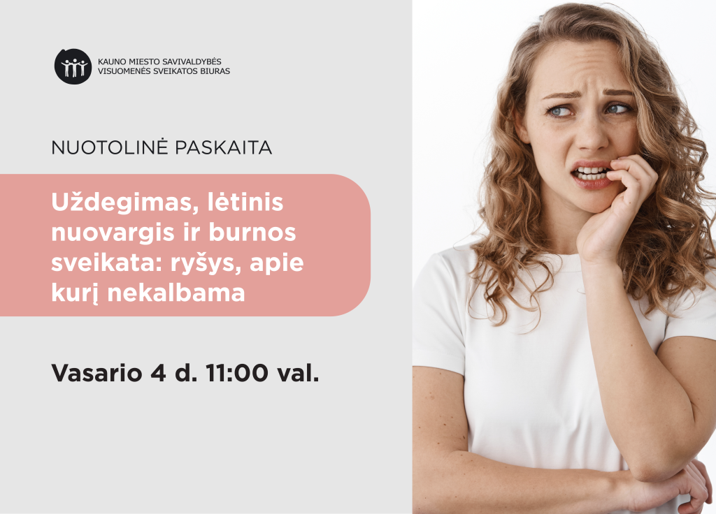 „Uždegimas, lėtinis nuovargis ir burnos sveikata: ryšys, apie kurį nekalbama“