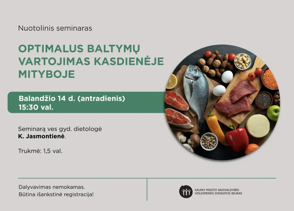 Optimalus baltymų vartojimas kasdienėje mityboje