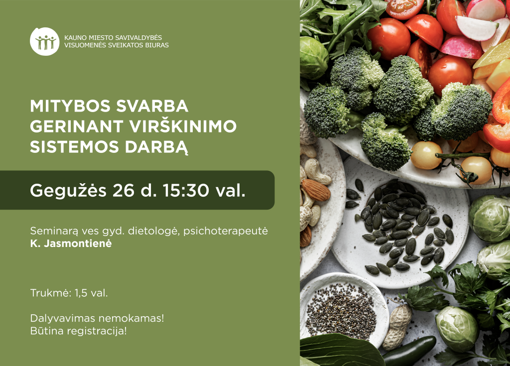 NUOTOLINIS SEMINARAS: MITYBOS SVARBA GERINANT VIRŠKINIMO SISTEMOS DARBĄ